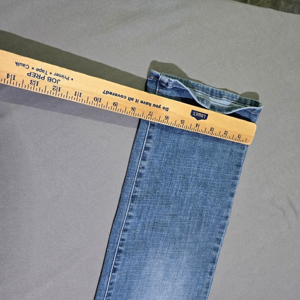Levi's 505‎ Straight Jeans Womens 30 Blue Floral Embroidered Medium Wash Denim - Picture 3 of 11